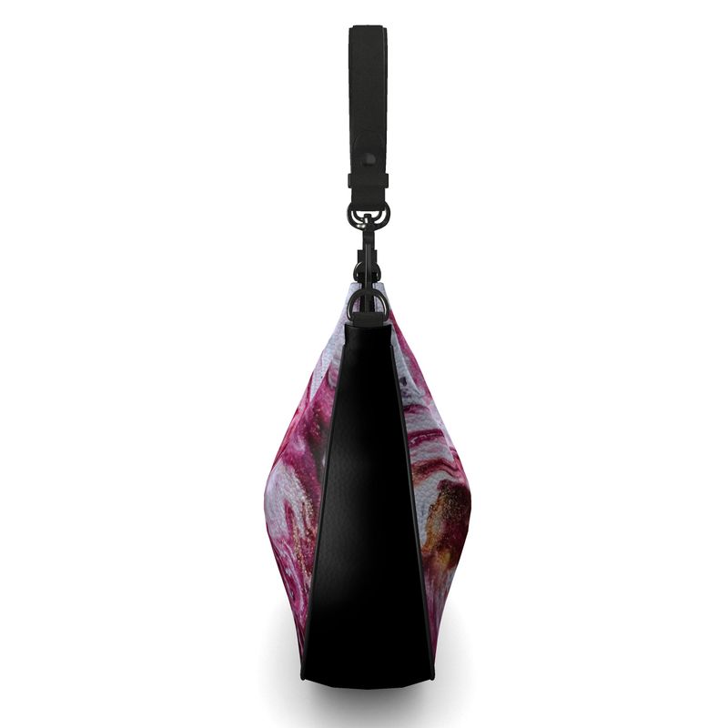 Raspberry Cream Curve Shoulder Bag